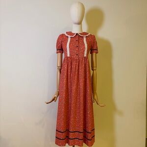 Scarlet Darkness Girl's Floral Vintage Style Dress Pink Size 10Y NWOT